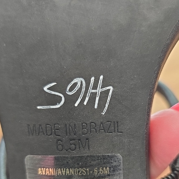 Steve Madden Black Heeled Sandals Sleek Modern Design - Picture 7 of 8